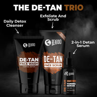 Beardo Detan Combo For Men (Set of 2) | Detan Body Wash & Detan Face Wash with Powerful Coffee Extract for Tan Removal | Hydrates & Exfoliates Men's Skin for Oil Control