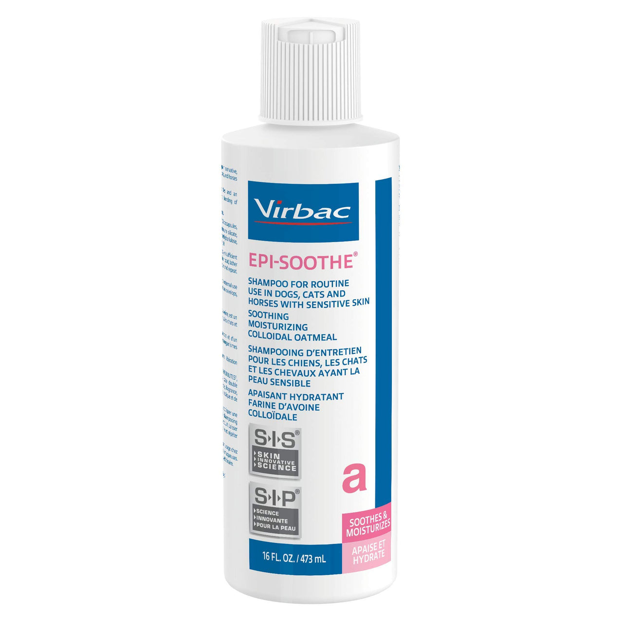 Virbac Epi-Soothe Pet Shampoo For Dogs, Cats & Horses (16 oz) - For Dry or Sensitive Skin 16 Oz