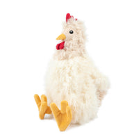 Best Pet Supplies Chicken Crinkle Plush Dog Toys for Interactive Play, Puppy and Senior Indoor Play, Colorful Chicken Toy Shape, Cute and Cuddly - Crinkle Chicken Bundle (Brown, Beige, Wine Red) Crinkle Chicken (Brown, Beige, Wine Red) Large
