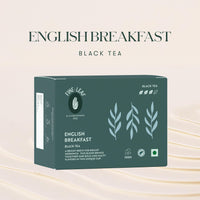 Luxmi Estates - Fine Leaf English Breakfast Black Tea | High Caffeine - Strong, Robust, Double Chamber Stapleless Blend of Assam & Darjeeling Tea |100 Tea Bags * 2g | 200 gm
