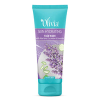 Olivia Hydrating Face Wash With Aloe Vera Cucumber And Lavender | Face Wash For Dry Skin, Normal Skin & Sensitive Skin | Gently Cleanses Skin From Dirt & Oil, Paraben Free - 100Ml