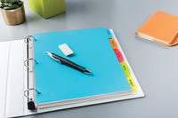 Avery Big Tab Write & Erase Durable Plastic Dividers for 3 Ring Binders, 5-Tab Set, Bright Multicolor, 1 Set (16129)