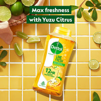 Dettol Body Wash and Shower Gel for Women and Men, Refresh - 250ml | Soap-Free Bodywash | 12h Odour Protection (Pack of 2)