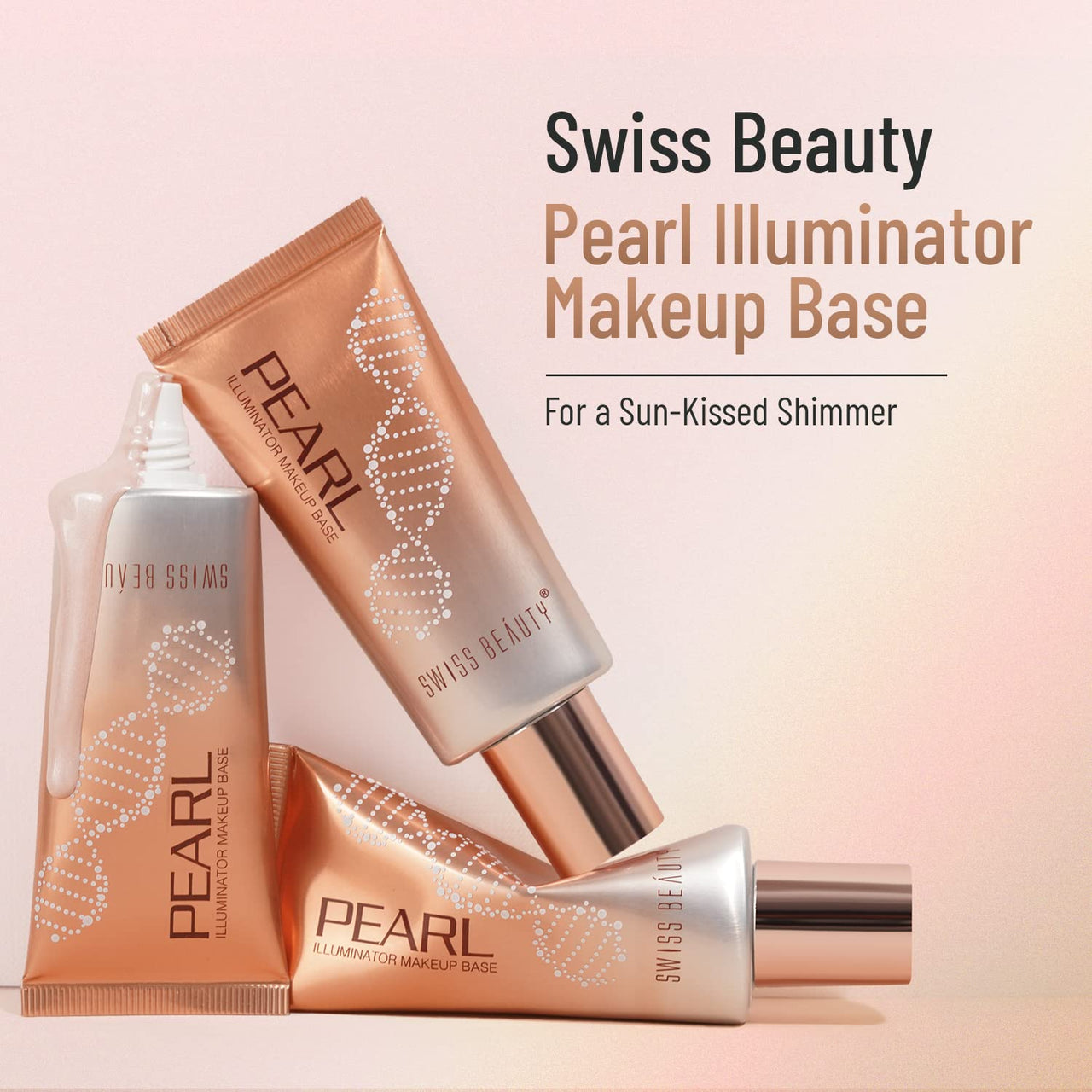 Swiss Beauty Foundation Pearl Illuminator Liquid Highlighter With Radiance Finish | Waterproof, Easily Blendable Illuminator For Face Makeup | Shade -01, 35Gm |