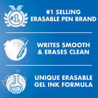 PILOT FriXion Ball Erasable & Refillable Gel Ink Stick Pens, Fine Point, Blue Ink, 14-Pack