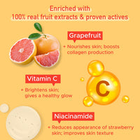 PureSense Vitamin C + Niacinamide Grapefruit Squeeze Body Wash Shower Gel | Deeply Cleans | Soft & Youthful Skin | Evens Skin Tone | No Paraben | All Skin Types | For Men & Women | 310ml