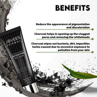 Jovees Herbal Activated Charcoal Detoxifying Face Wash For Anti Pollution, Deep Pore Cleansing, Oil Control, Removes Dirt & Impurities | Suitable for Acne Prone Skin 120 ML