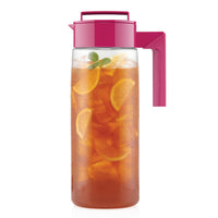 Takeya Patented and Airtight Pitcher Made in the USA, BPA Free Food Grade Tritan Plastic, 2 qt, Raspberry 2 Quart Bottle