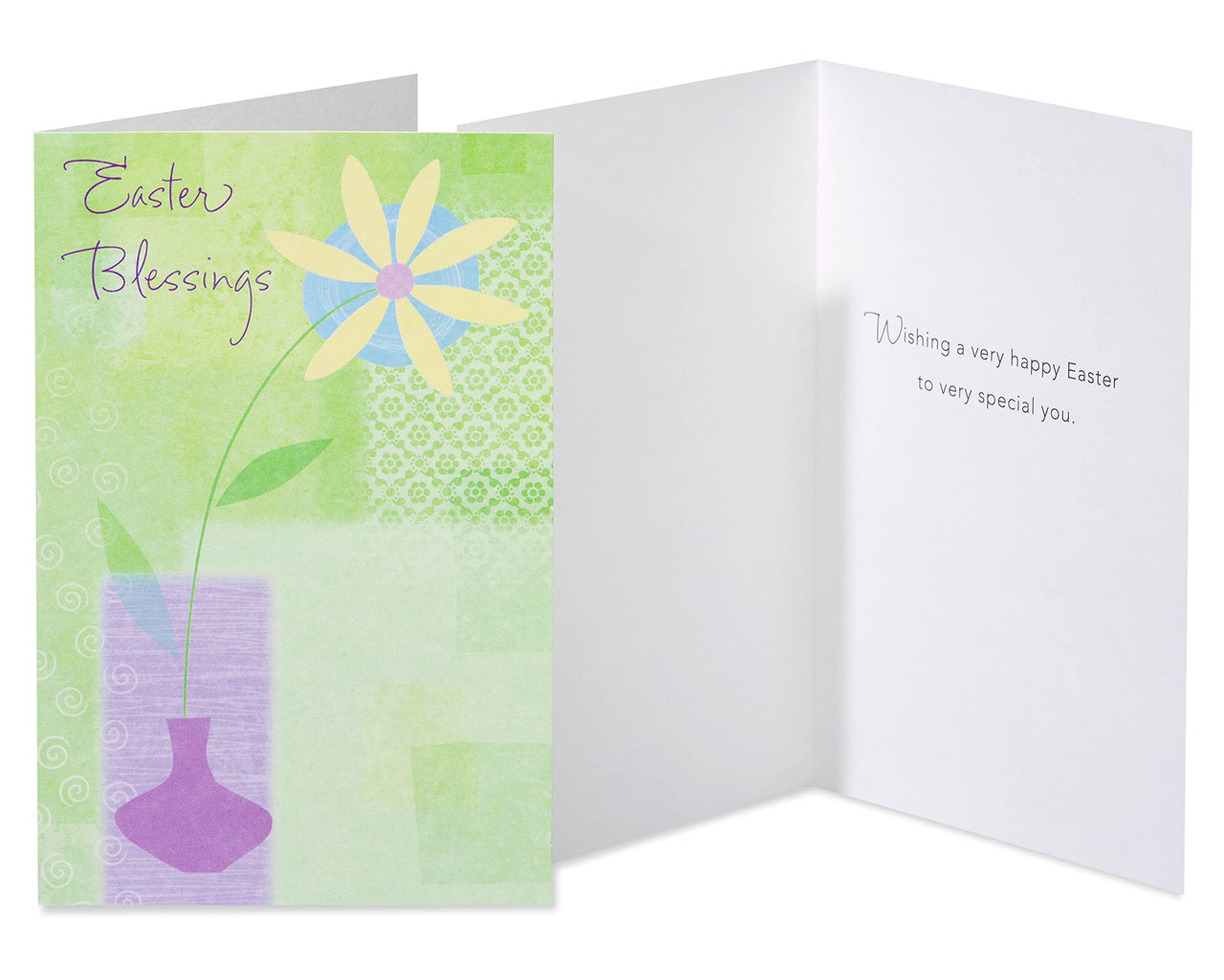 American Greetings Easter Cards with Envelopes, Church and Flower (6-Count)