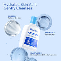 Truewise® Face Wash 2% Niacinamide Oily Skin Cleanser for Sensitive,Oily & Combination Skin Paraben,Sulphate-Free Gentle Skin Hydrating Face Wash Cleanser Vitamin B5 | 100% Soap-Free | Non-Foaming for Dry to Normal,Sensitive Skin - 125 ml (Pack Of 2)