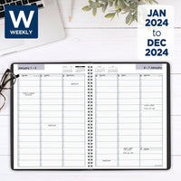AT-A-GLANCE 2024 Weekly Planner, DayMinder, Quarter-Hourly Appointment Book, 8