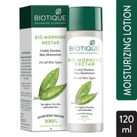 Biotique Bio Honey Water Clarifying Toner, 120ml & Biotique Bio Morning Nectar Visibly Flawless Skin Moisturizer, 120ml