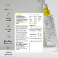SunScoop Invisible Body SPF 60 PA++++ Sunscreen Spray For Women & Men With UV Filters Avobenzone & Octocrylene | Non-Comedogenic, Broad Spectrum, No White Cast | For Oily & Dry Skin | 125mL