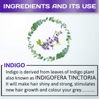 INDUS VALLEY 100% Organic Indigo Leaf Powder Jar 400g with Herbal Henna Powder Jar - 500g (400g+500g = 900g)