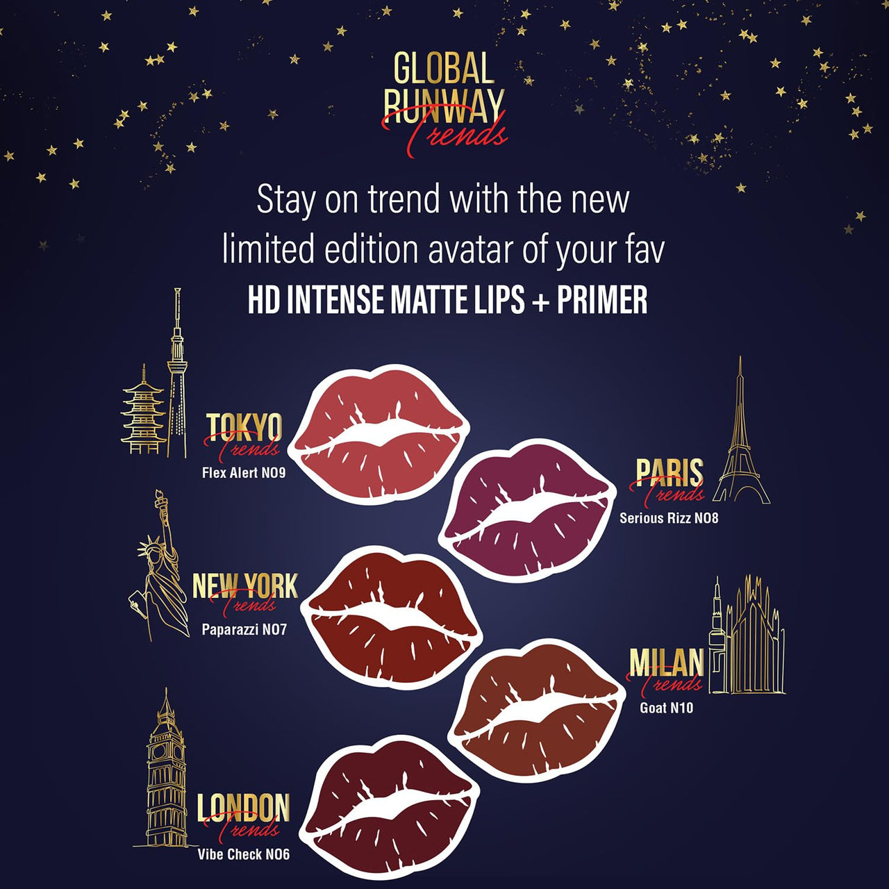 FACES CANADA Ultime Pro HD Intense Matte Lips + Primer - Serious Rizz N08, 1.4g, Limited Edition | 9HR Long Stay | Primer Infused For Flawless HD Matte Finish | Intense Color | Lightweight