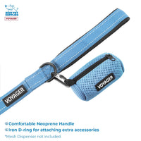 Voyager Step-in Air All Weather Mesh Harness and Reflective Dog 5 ft Leash Combo with Neoprene Handle, for Small, Medium and Large Breed Puppies by Best Pet Supplies - Blue, XX-Small XXS (Chest: 11.5 - 13