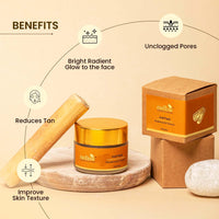 Mellow Herbals Jval Ayurvedic Face Pack | Natural Tan Removal & Skin Brightening | Infused with Turmeric, Sandalwood, Manjistha & Rose Petals | Evens Skin Tone & Enhances Glow | 50g