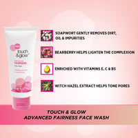 Revlon Touch & Glow Advanced Fairness Cream (75g) & Touch & Glow Advanced Fairness Face Wash, 100g