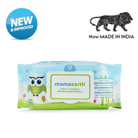 Mamaearth dusting Powder with Organic Oatmeal & Arrowroot Powder 150g & India's First Organic Bamboo Based Baby Wipes (72 Wipes) Combo
