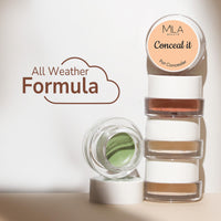 Mila Beauté Conceal It Pot Concealerwith Brush | Enriched With SPF 15 and Vitamin E | Light Weight Concealer | Long Lasting Coverage | Natural Matte Finish | Covers All Skin Concerns | Easily Blendable Concealer For Face Makeup (Hazelnut)