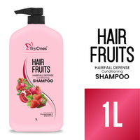 TryOnes Hair Fruits Hairfall Defense Conditioning Shampoo Enriched with Pomegranate & Strawberry 1000 ml