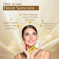 Jaquline USA Lumi Glo Tinted Illuminating Sunscreen SPF-50 & PA++++ | Dermatologically Tested | Benzophenone Free | 30ml