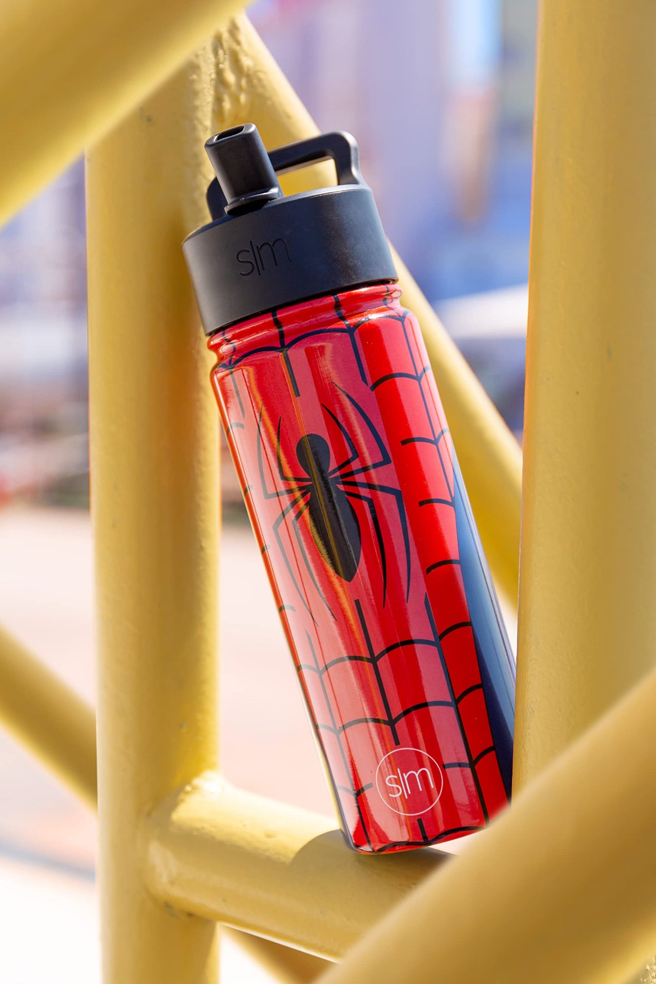 Simple Modern Spiderman Water Bottle with Straw Lid | Marvel Insulated Stainless Steel Reusable Tumbler Gifts for Teenagers, Men | Summit Collection | 18oz, Spider Armor