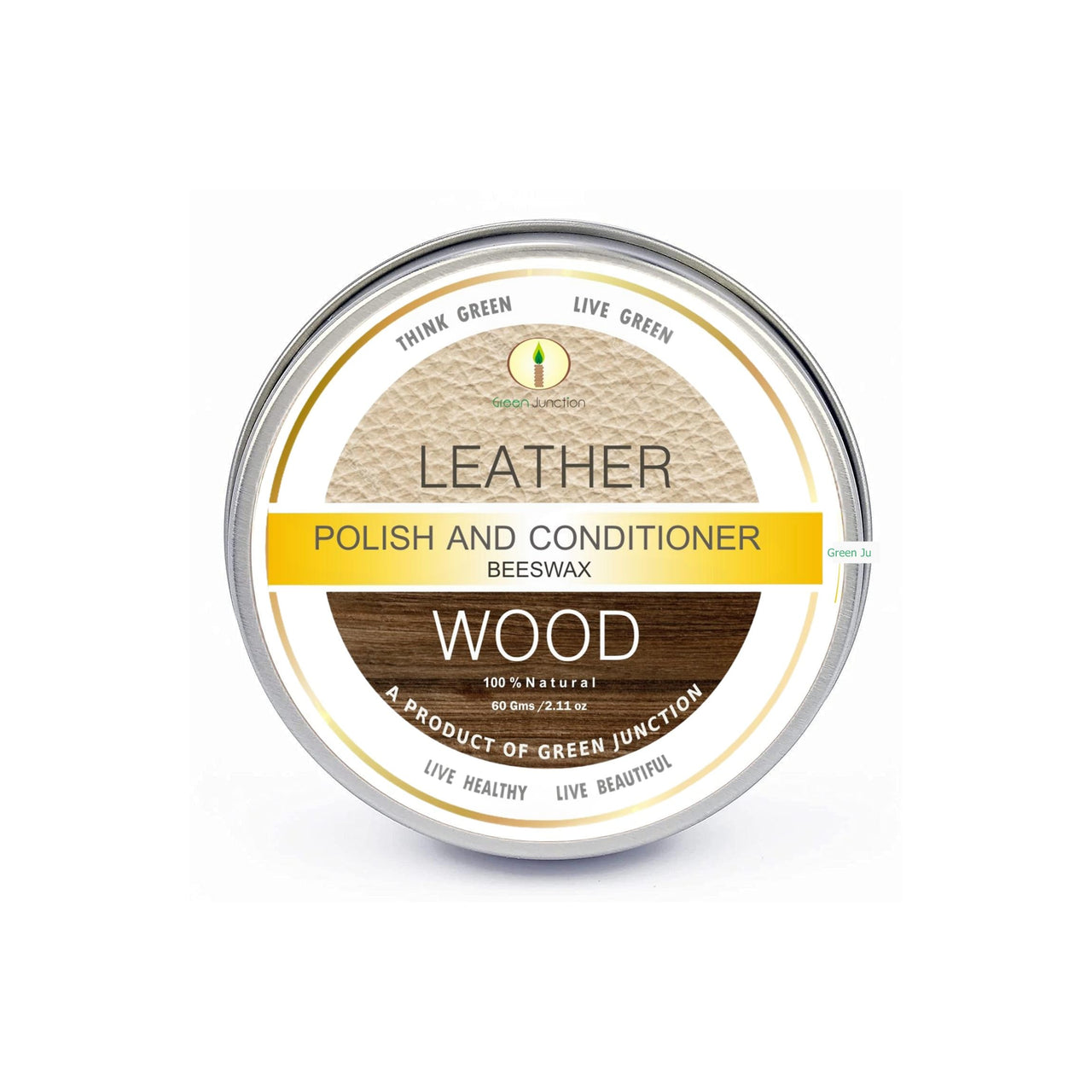 Green Junction Beeswax Wood & Leather Polish & Conditioner, 60 Gms