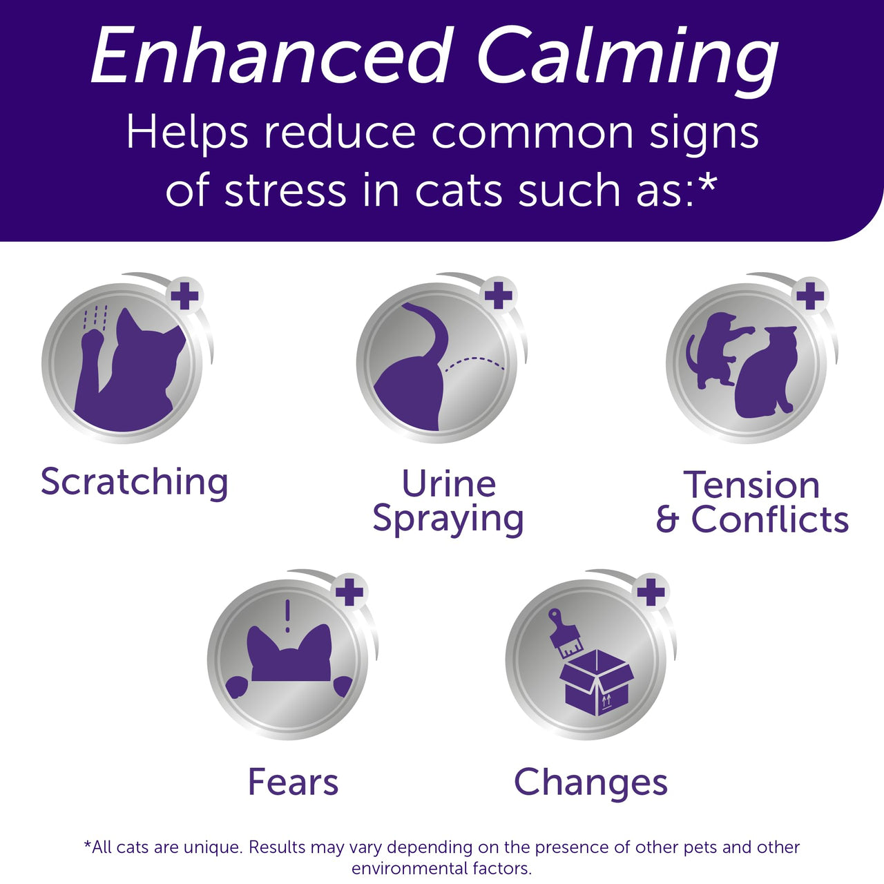FELIWAY Optimum, Enhanced Calming Pheromone 30-day Refill  6 Pack