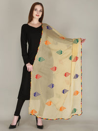 DIAMO Embroidered Chiffon Women's  Dupatta
