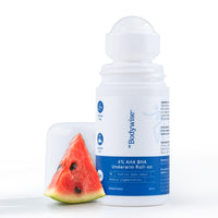 Be Bodywise 4% AHA BHA Underarm Roll On Deodorant | Watermelon Fragrance | With 1% Mandelic Acid, 2% Lactic Acid & Alpha Arbutin | Prevents Body Odour, Fades Pigmentation, Kills Bacteria | Alcohol & Aluminum Free | 50ml