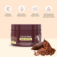 BRYAN & CANDY Cocoa Shea Body Butter |Ph5.5 Skin Friendly | 72hrs Moisturization | 100% Vegan