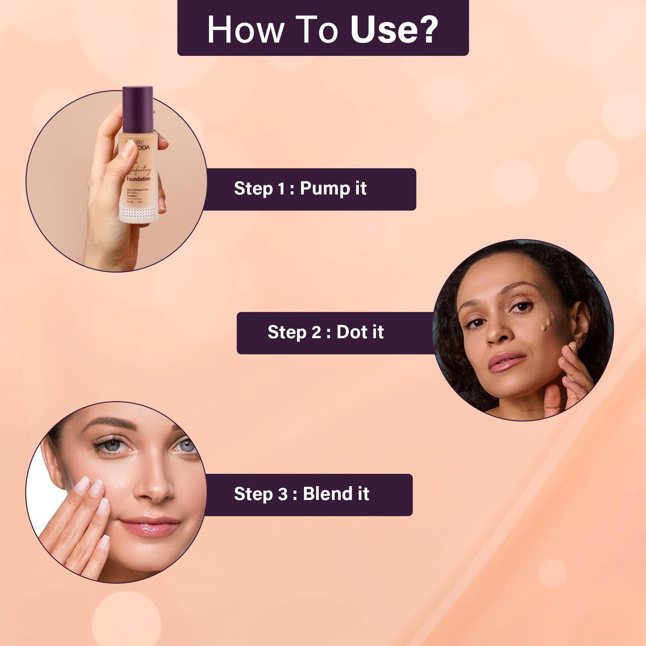 Hilary Rhoda Skin Perfecting Foundation | With SPF 15 | Super Matte Finish | Full Coverage | Oil-Control & Paraben-Free | 6 Shades | Conceals Fine Lines & Blemishes | 30g (Spiced Sand| Shade 05)