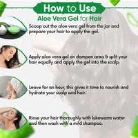 KAZIMA Pure Aloe Vera Gel for Skin and Hair, 500gm | Hydrates, Moisturizes & Soothes Irritated Skin | Pure & Natural Aloe Vera Gel for Face, Acne, Scars, Dark Circles & Sunburn