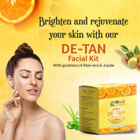 Globus Naturals Facial Kit Combo-Skin Lightening Ubtan & Tan Removal De-Tan Facial Kit, For All Skin Types
