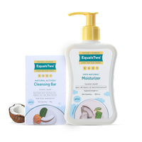 EQUALSTWO Baby Cleansing Bar + Baby Moisturizer 200ml (Pack Of 2)