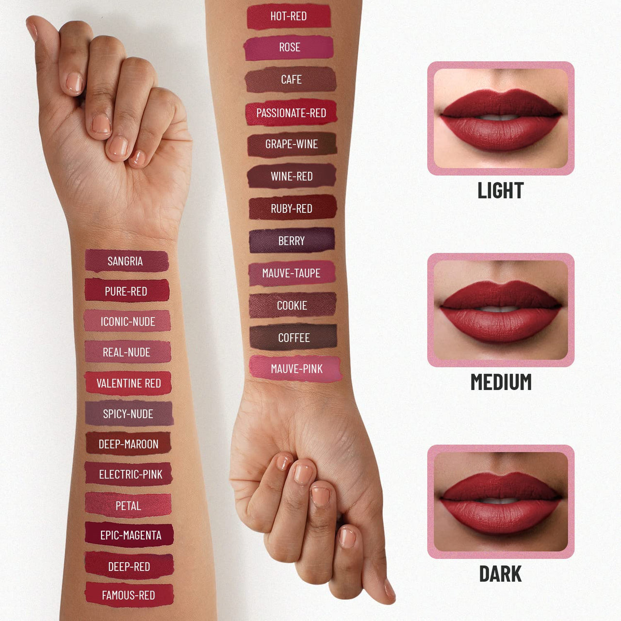 Swiss Beauty Ultra Smooth Matte Lip Liquid Lipstick, Smooth Lip Color, Weightless Finish, Silky Matte Finish, Shade- Sizzling, 6ml
