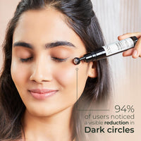 XYST Natural Caffeine Under Eye Roll-On for Dark Circle, Puffiness & Fine Lines 15ml | Enriched with Rosehip Oil | Derma Certified | Women & Men | For All Skin Types