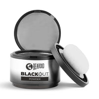 Beardo Blackout Hair Powder 4g - Black | Root Touch Up for Grey Hair | Instantly Covers Grey Roots, Beard Patches & Bald Spots | Thick Black Fiber Hairline Powder | Highly Pigmented, Long-Lasting & Matte Finish | Super-Fine Cover-up