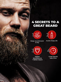 Beard Hair Growth Oil, 50ml & Mustache Growth Roll, 8 ml |Beard Oil for Uneven, Patchy & Fast Beard Growth |Oil for Stronger & Fuller |Boosts Mustache Hair Growth | Goodness of Almond & Coconut Oil