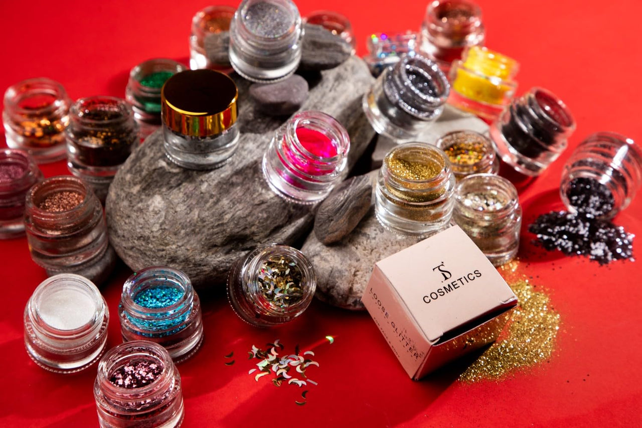 Loose Glitter Eyeshadow powder shiney Glitter (Chocolate)