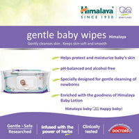Himalaya Gentle Baby Wipes (72 Count, Pack of 3), White