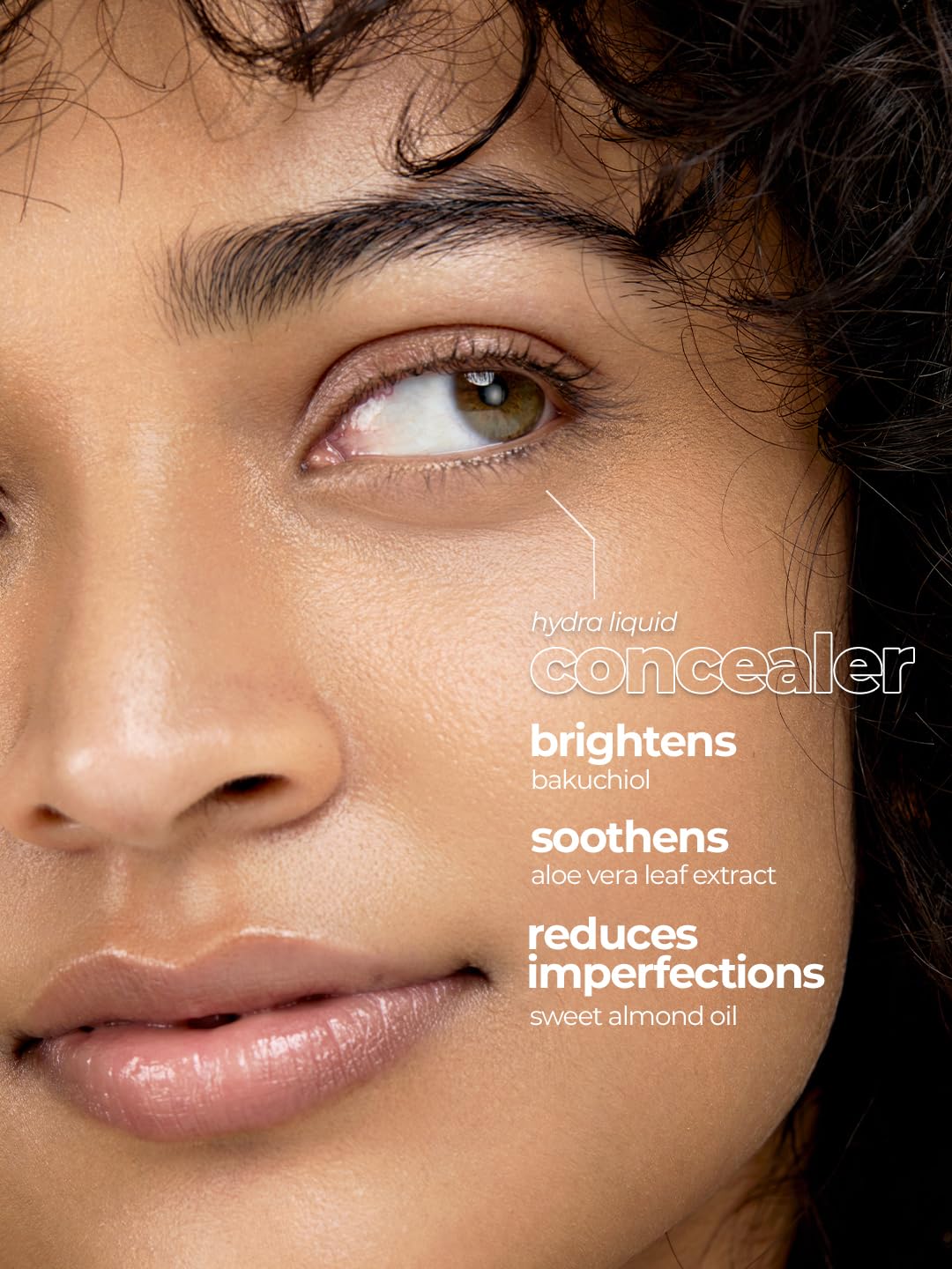 Ruby's Organics Liquid-Cream Concealer for Under-eye Dark Circles & Pigmentation, Full Coverage, Under Eye Cream with Bakuchiol, Easily Blendable, Highly Pigmented, Natural, All Indian Skin Types - HC3, 6.5ml