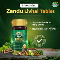 Zandu Livital Liver Tablets – Clinically Proven for Liver Detox & Health Support in 2 Months | 90 Tabs | Ayurvedic Formula with Bhringaraj & Guduchi | 100% Ayurvedic Ingredients
