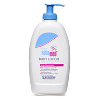 SebaMed Baby Body Lotion, For All Skin Types, 400 ml & Children’s Shampoo (50ml) & Baby Powder with Honeysuckle 200g