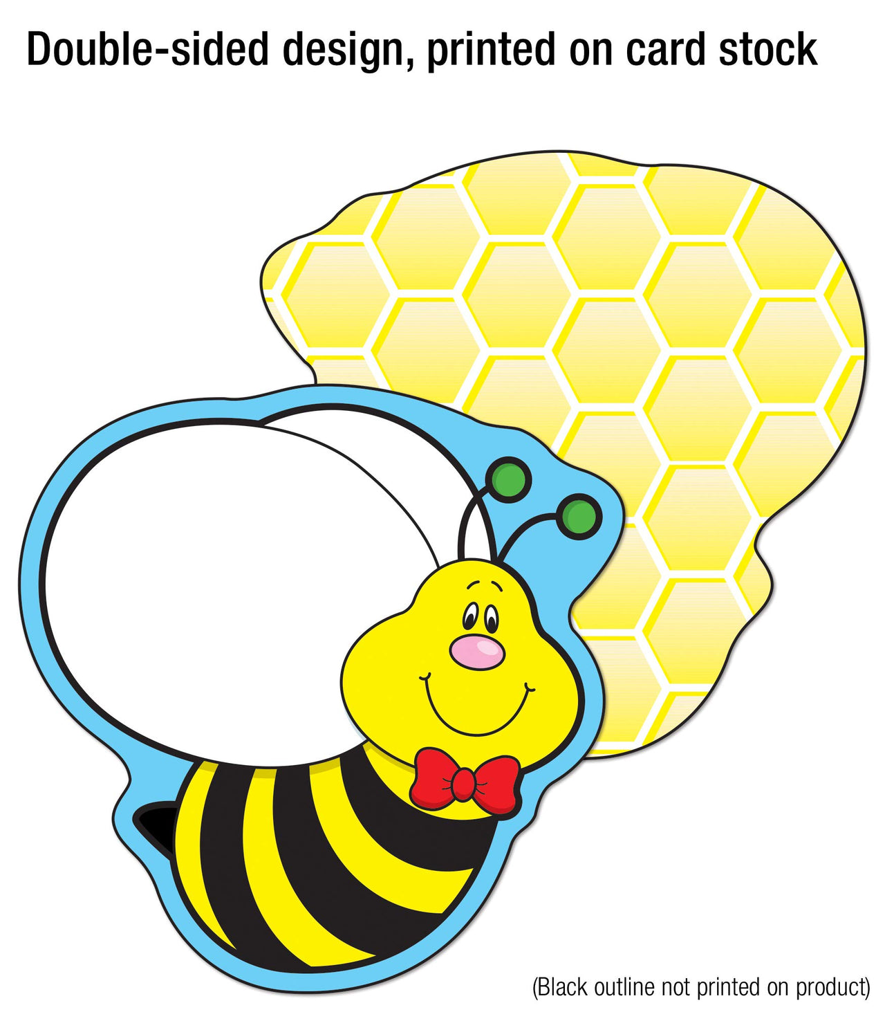Carson Dellosa Bumble Bee Cutouts for Bulletin Boards, Bee Bulletin Board Cutouts, Elementary Honey Bee Classroom Cutouts, Spring Classroom Decor (36 pc) Bees