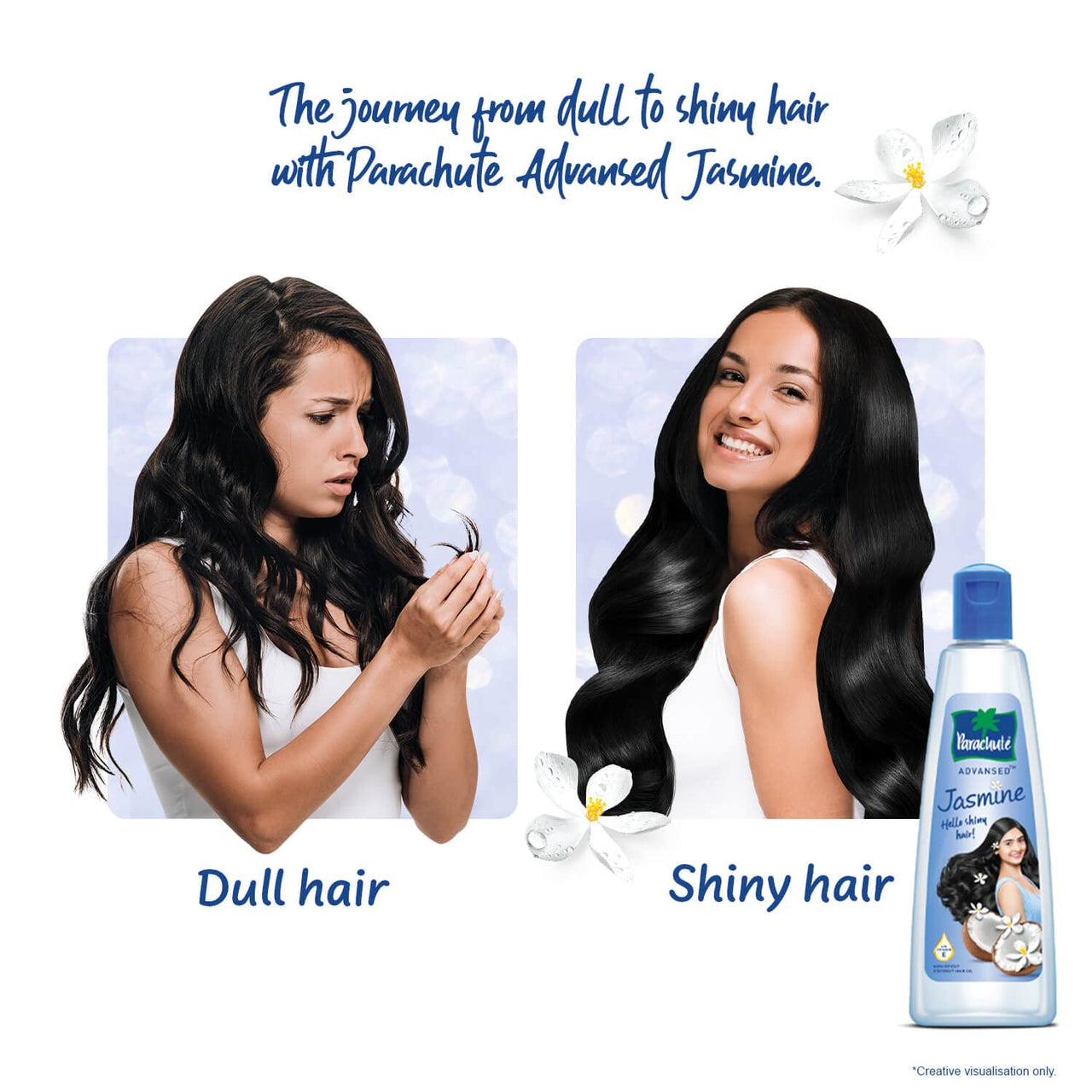 Parachute Advansed Jasmine Coconut Hair Oil, 400 ml with Free 90 ml pack