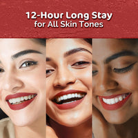 Mamaearth Moisture Matte Longstay Lipstick with Avocado Oil & Vitamin E for 12 Hour Long Stay - 2 g (Peach Nude)