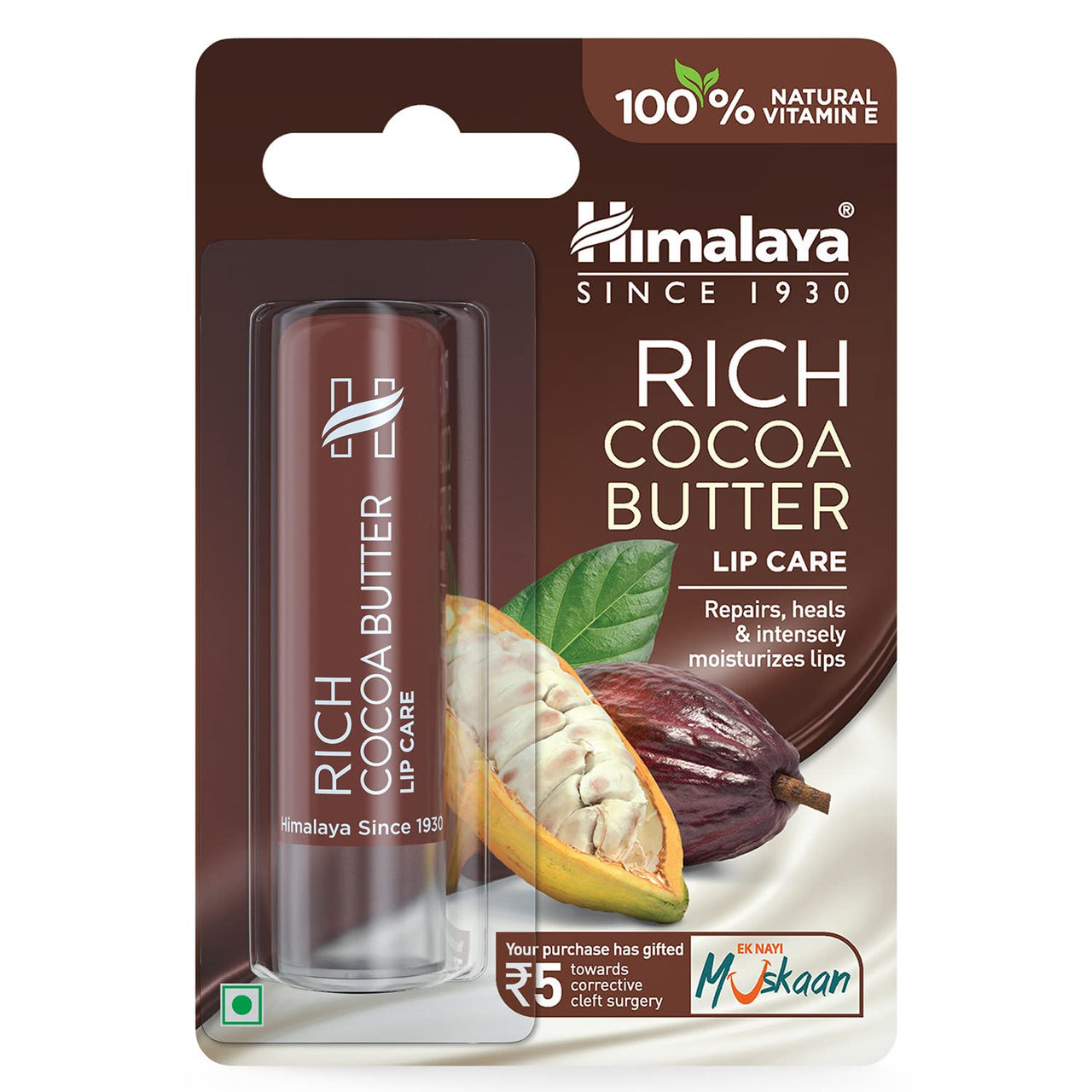 Himalaya Rich Cocoa Butter Lip Care, 4.5g