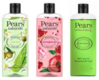 Pears Naturale Detoxifying Aloevera Bodywash, 250 ml-Pears Naturale Brightening Pomegranate Bodywash, 250 ml-Pears Oil Clear and Glow Shower Gel, 250ml